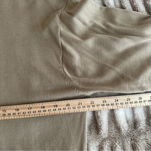 Roberto Omagi Men’s XL Silk Cotton Knit Sweater Neutral Beige - Picture 8 of 10